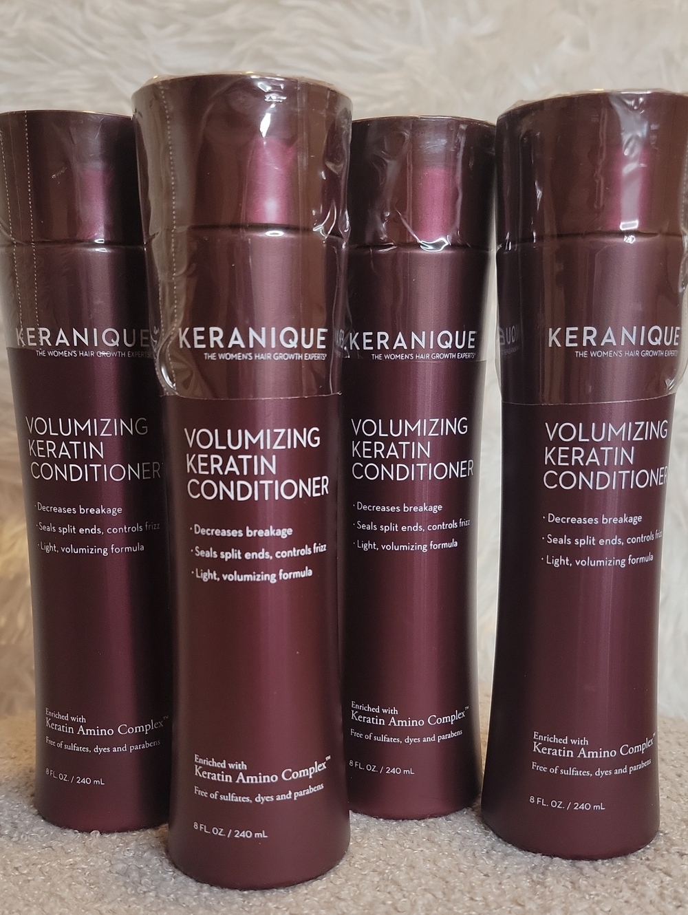 ✨️Keranique✨️Volumizing Keratin Conditioner - Set of (4). 8oz. Never Used.